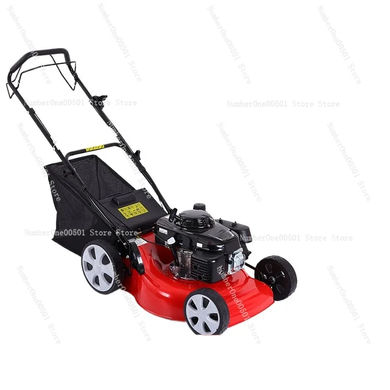 Power Four-Punch Lawn Machine Gasoline Mowing Grass Shearing Weeding Machine Hand Push Self-Walking