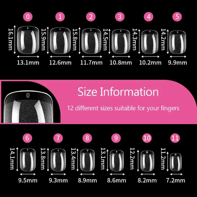 120/240 قطعة شبه ماتي قصيرة مربع أظافر صناعية نصائح لا تلميع لينة هلام الإصبع غطاء كامل أظافر صناعية وهمية تمديد #3