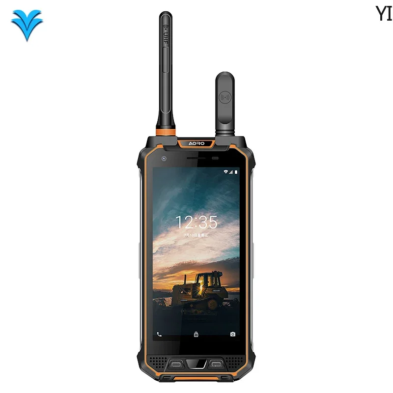 Rugged Android Talkie Walkie PDA 5.65inch FHD+1080*2160 Aoro M5 13PM+21MP Rugged Walkie Talkie Two Radio Way Mobile Phone