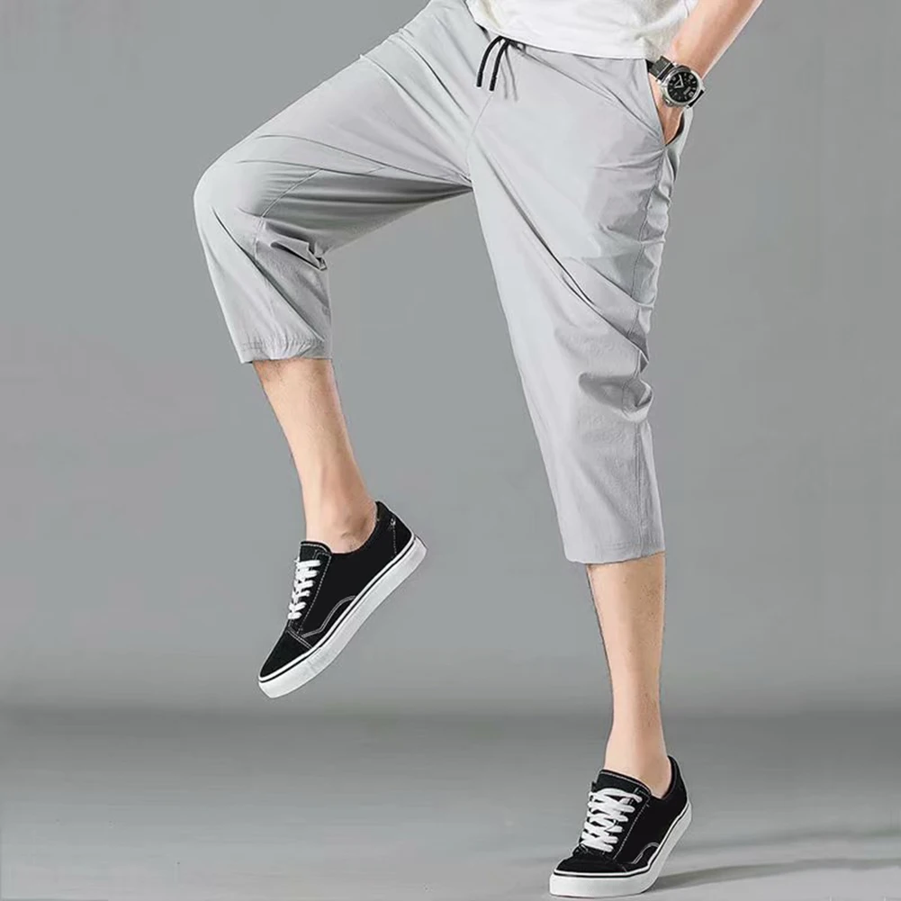 Dagelijkse kleding Vakantie Capribroeken Capribroeken Ademend Koeling Los Casual Dagelijks Vakantie Normaal Lichte stretch Effen kleur