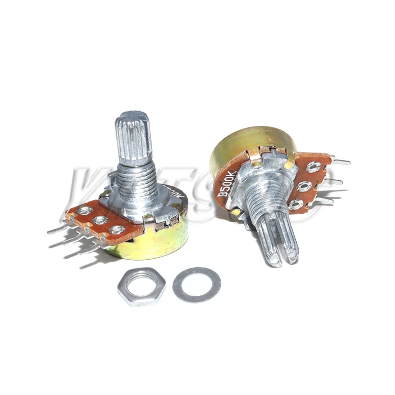 10PCS WH148 15mm 3pin Linear Potentiometer Mit Muttern Und Unterlegscheiben 1K 2K 5K 10K 20K 50K 100K 250K 1M Potentiometer Kit