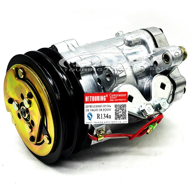 SD7B10 CMU107 Universal   Conditioner AC Compressor for Sanden  V-Belt 2Grooves 120mm 12V R134a 7512896 771974 7170 6512896