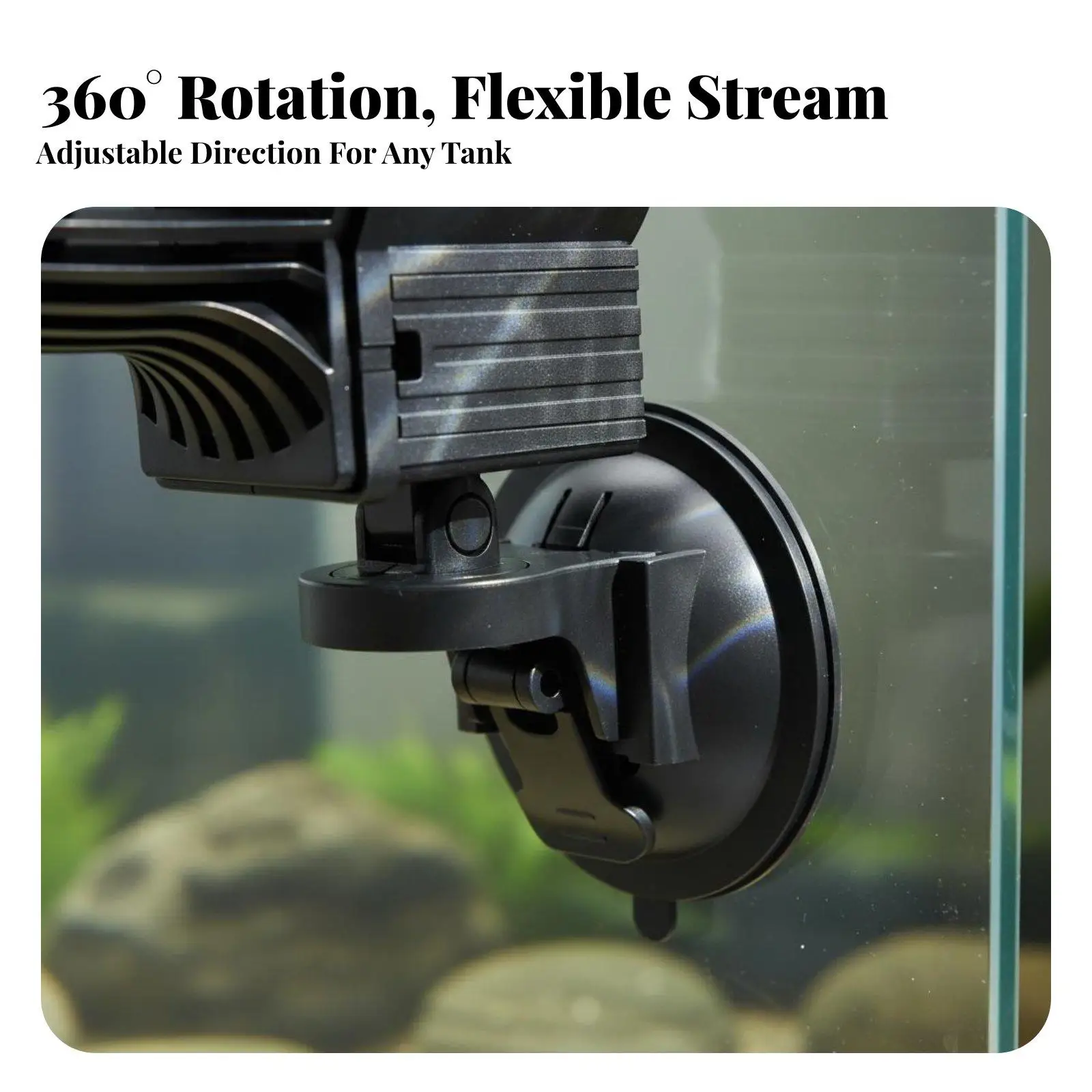 Submersible Wave Maker Pump for Aquarium with Dual Head Circulation and Silent Ceramic Motor