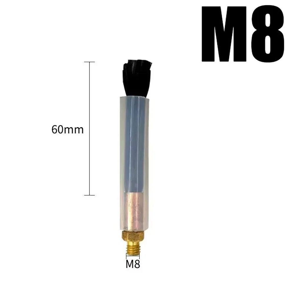 1Pcs M6 M8 M10 Weld Seam Pickling Brush Carbon Fiber Heat Resistant Cover TIG Weld Cleaning Tool Acid Resistant Copper Head