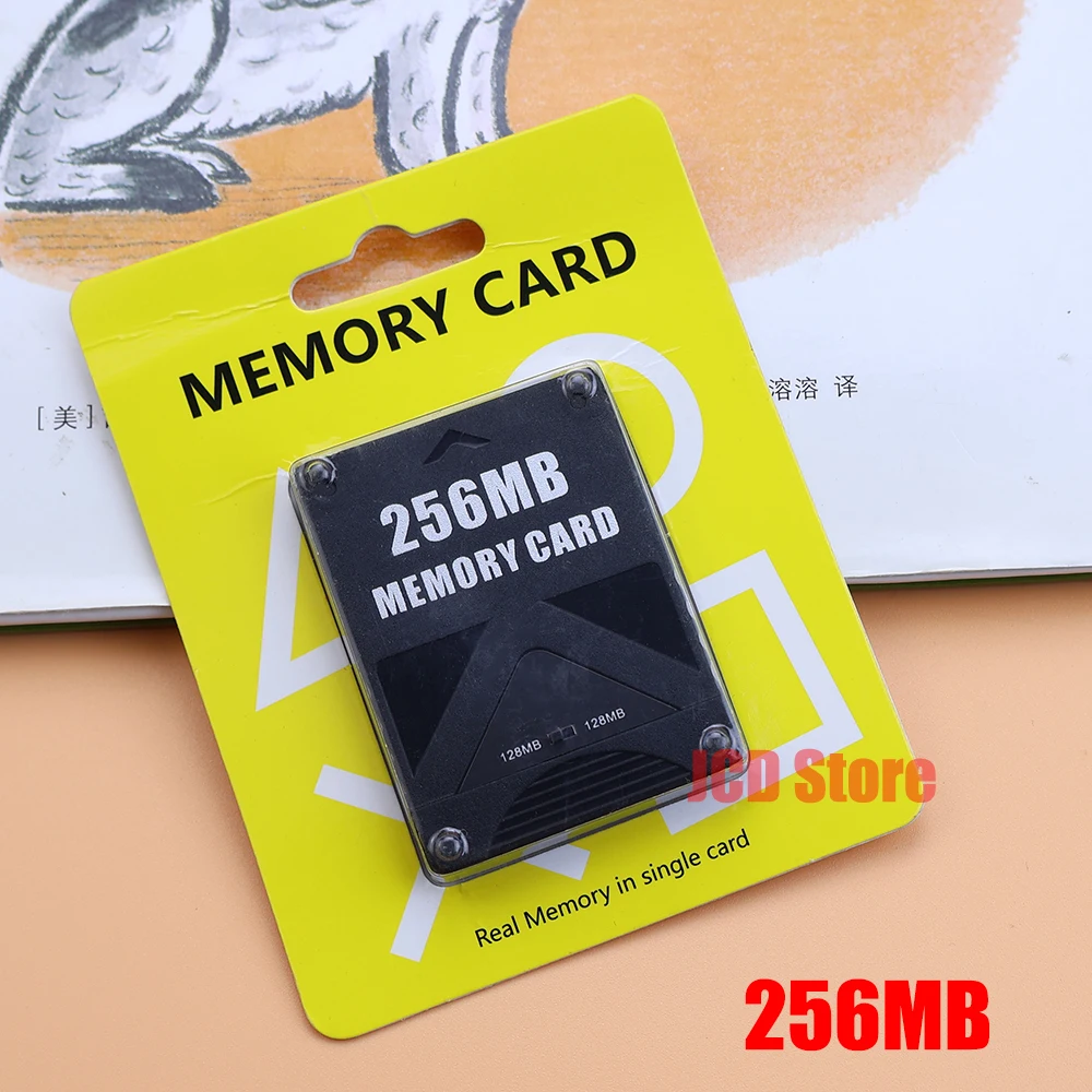 Para PS2 8MB/16MB/32MB /64MB/128MB/256MB tarjeta de memoria tarjetas de expansión de memoria adecuadas para Sony PS1 PS2 tarjeta de memoria negra al por mayor