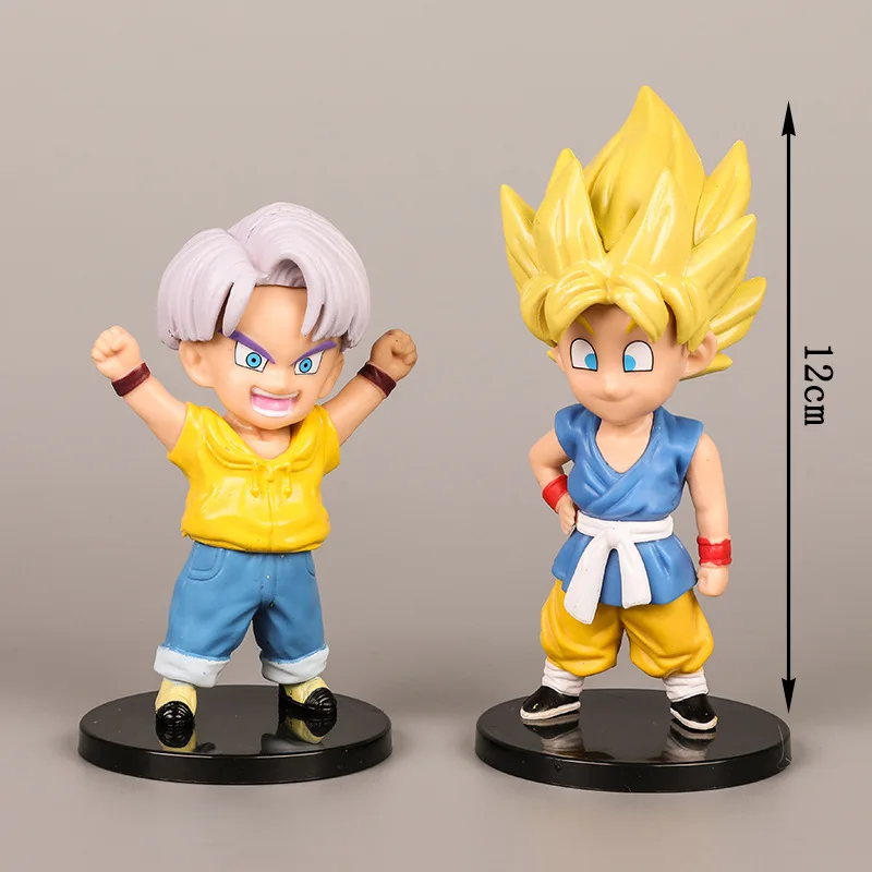 Figuras de acción de Dragon Ball Z, juguetes coleccionables de PVC, estatua de Son Goku Sohan Trunks, Son Goten Bulla, regalos para niños