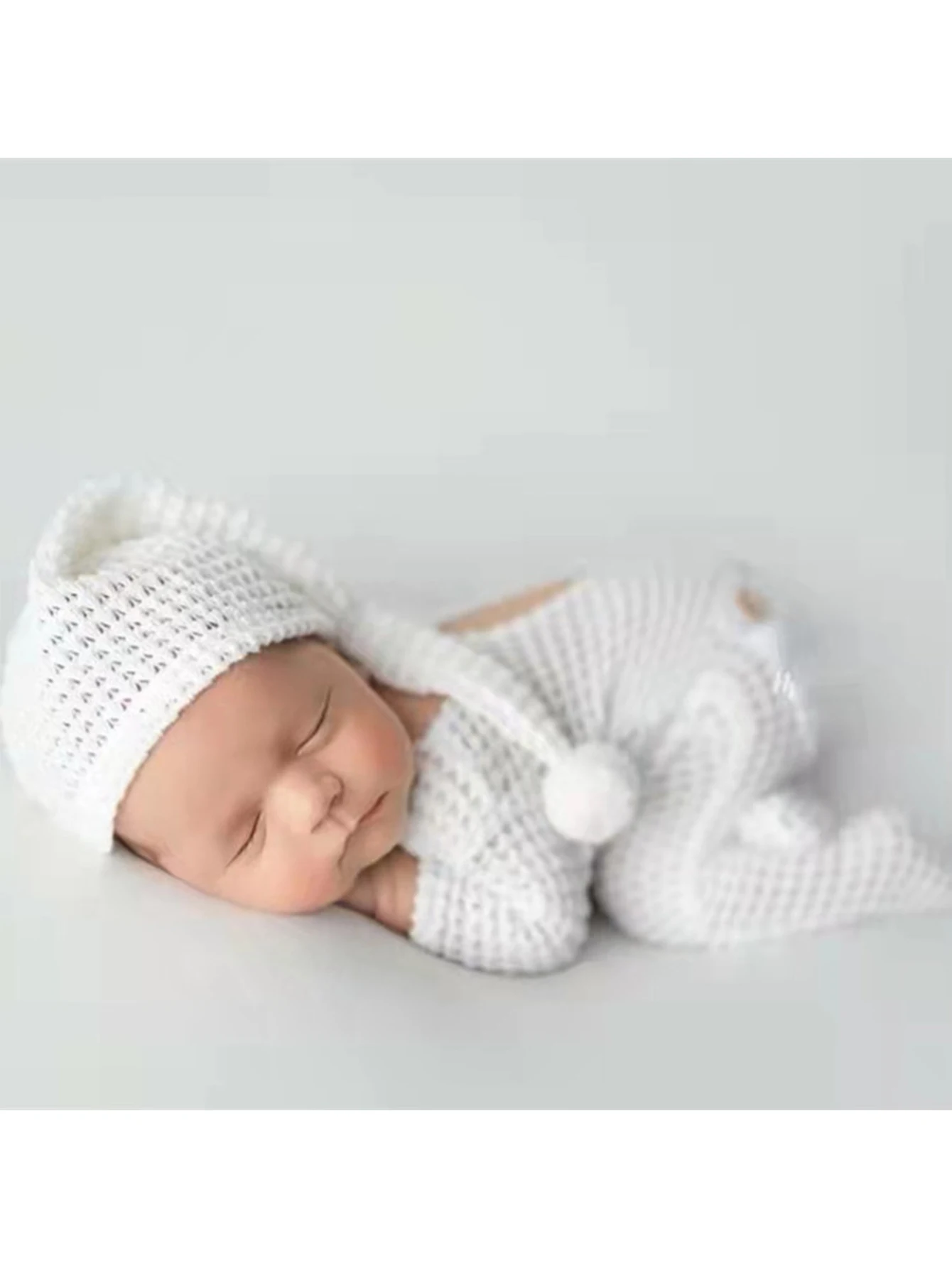 Newborn baby photography clothing onesie studio photo crawling clothes knitted boys and girls holiday shooting clothes