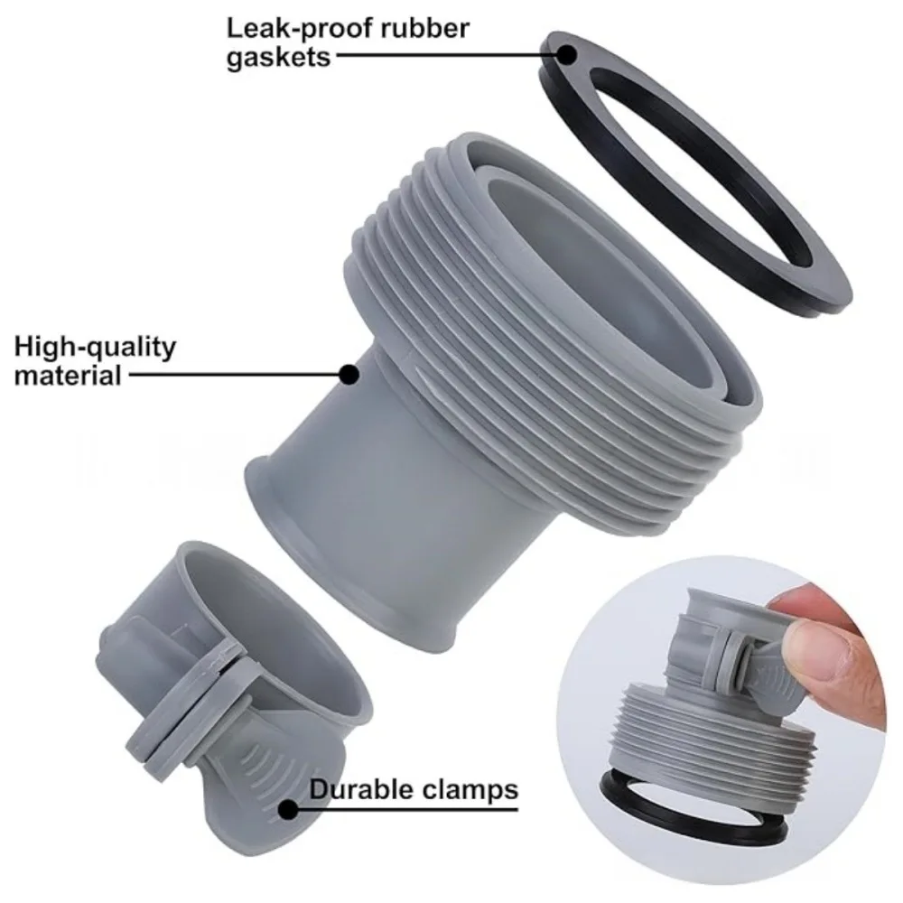 Type B Hose Adapter Connector 1 25 Inch To 1 5 Inch For Intex Pool Pump Filtration Accessory Replacement Plumbing Fitting