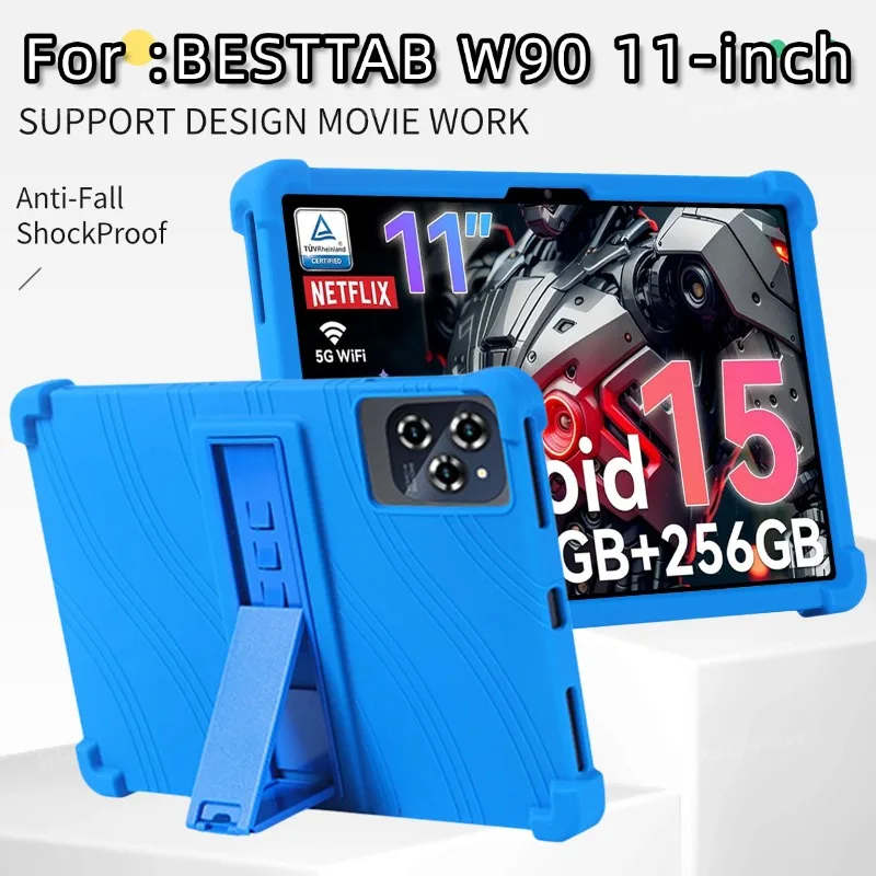 

For BESTTAB W90 11-inch Tablet Case Shockproof Thickened Silicone Case Child-Friendly Soft Case Design