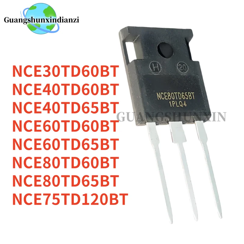 5PCS New NCE40TD60BT NCE40TD65BT NCE30TD60BT NCE60TD60BT NCE60TD65BT NCE80TD60BT NCE80TD65BT NCE75TD120BT TO-247 In Stock