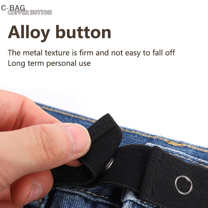 Belts Buckle-free Elastic Invisible Belt Without Buckle Easy Belts Stretch No Hassle Belt Maternity Pants Waist Extension Belt