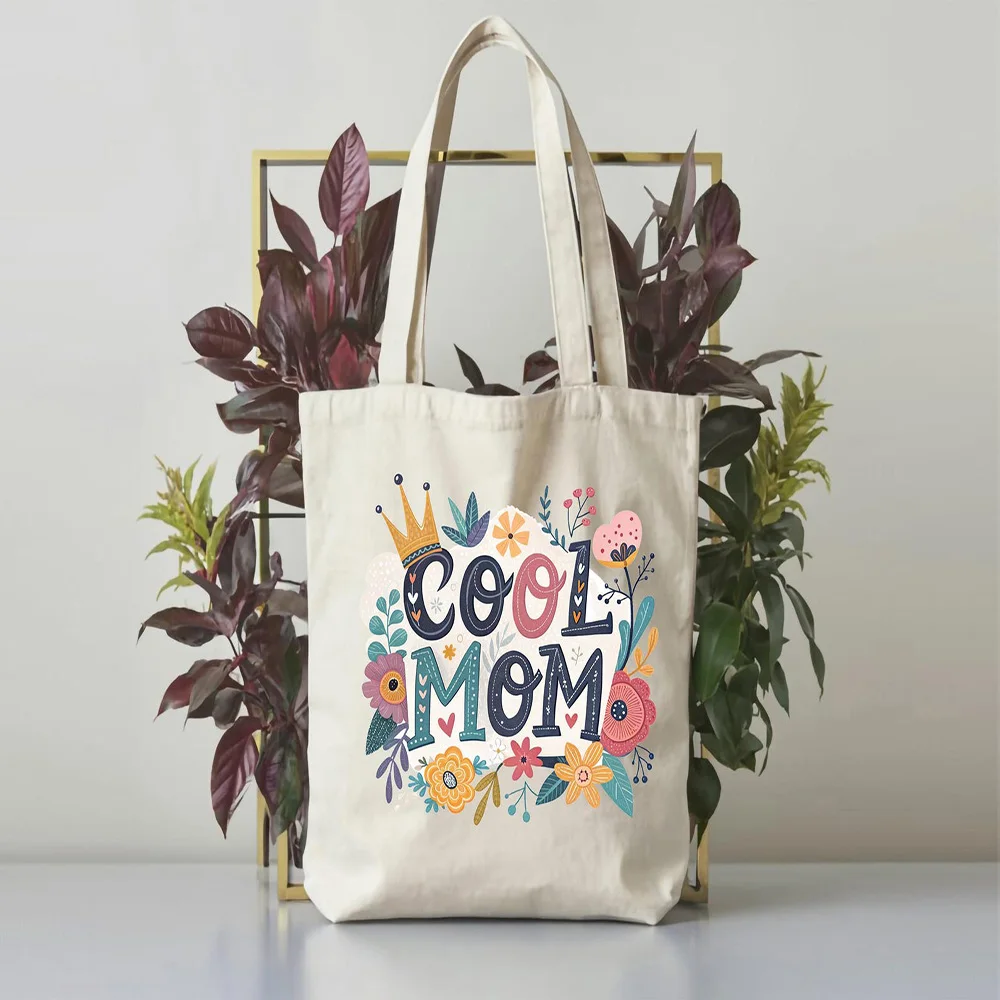 

Sturdy Canvas Tote Bag Personalized Travel Photo Custom Location Text Print Large Bag For Women Vacation Organizer Gift