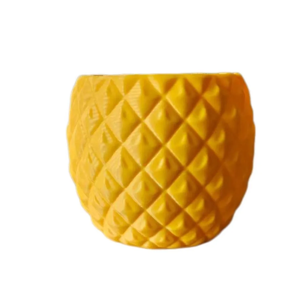 Plastic Fruit Flower Pot 3D Printed Home Ornaments Planter Holder Strawberry Pineapple Succulents Planter Indoor Garden