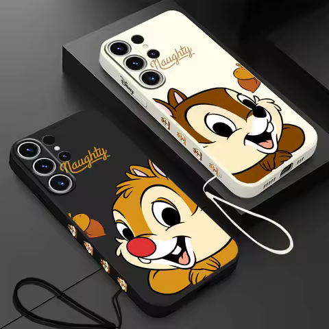 Disney Chip And Dale Case for Samsung Galaxy S24 Ultra S22 S21 Plus S20 FE S23 Ultra 5G S23 Plus S21 Silicone Soft Cover