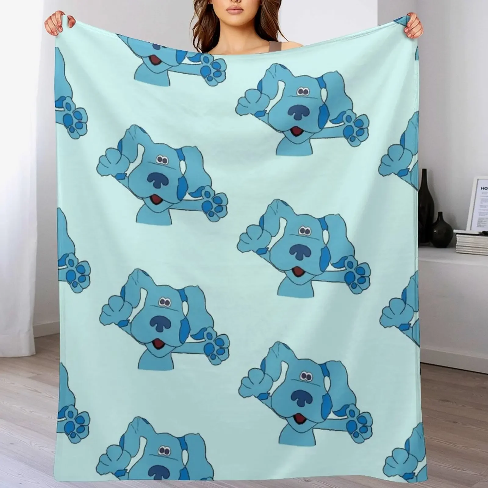 

Blue Throw Blanket valentine gift ideas Luxury Designer Blankets