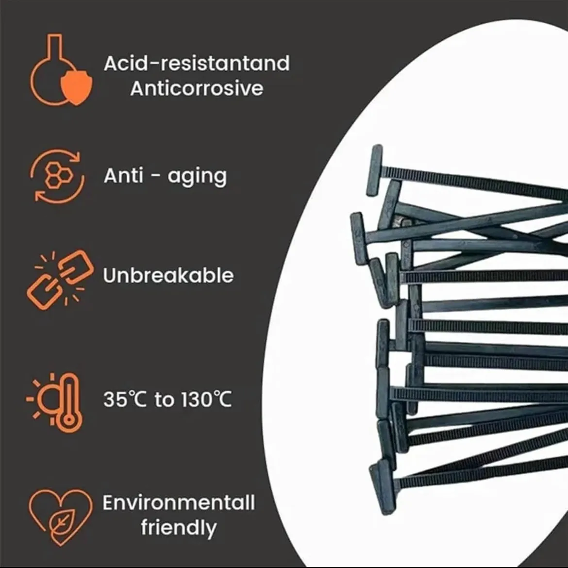 20Pcs-100pcs nylon cable tie self-locking heavy-duty cable tie universal tie buckle, suitable for auto repair and household use