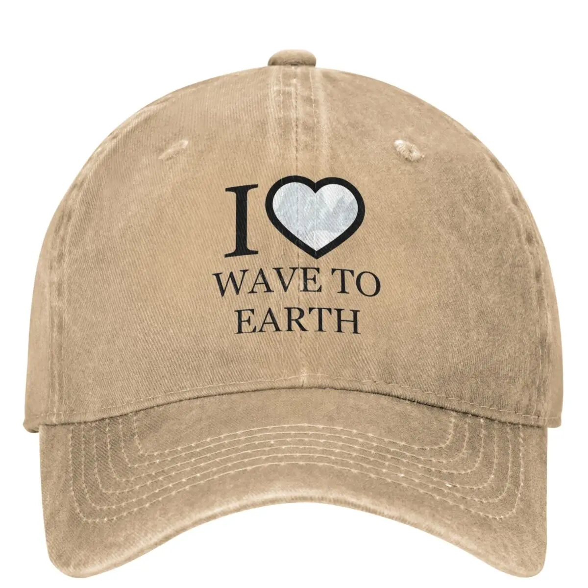 

I Love Wave To Earth Korea Music Band Trucker Hat Outfits Vintage Distressed Washed Dad Hat for Men Women Hats Cap