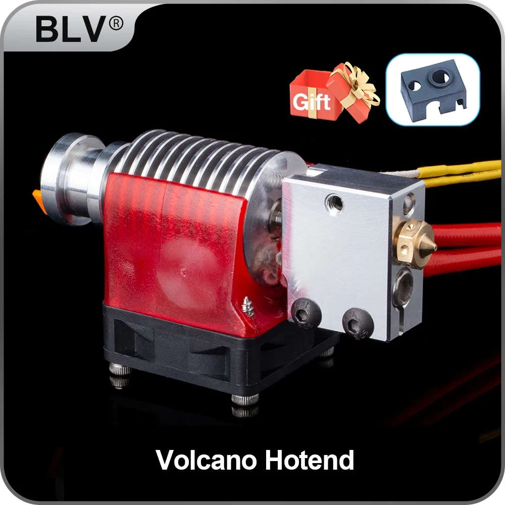 BLV Volcano Hotend 12V/24V Remote Bowen Print J-head Hotend And Cooling Fan Bracket For v6 HOTEND For PT100