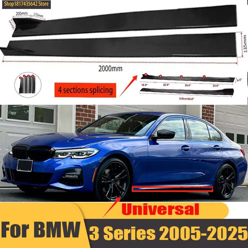 

Universal 2.2m Side Skirts Extension Rocker Splitters Diffuser Winglet Wings For BMW BMW 1 2 3 5 7 Series X1 F48 F34 F15 F40 IX3