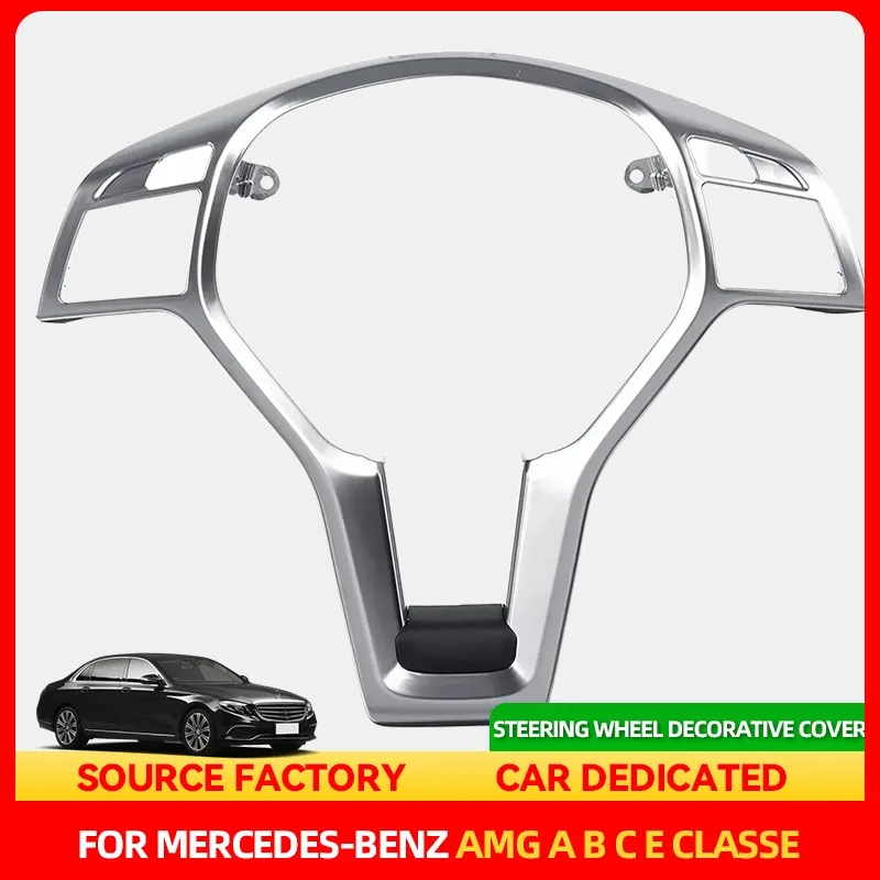 

Стайлинговые молдинги на руль автомобиля, хромированная накладка на панель для Mercedes Benz AMG A B C E GLK GLA CLA CLS Class W176 W246 W204