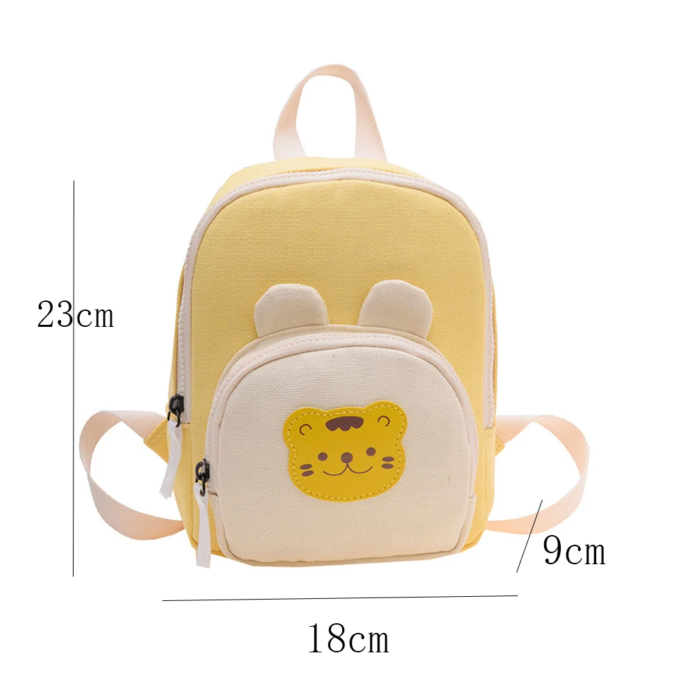 Personalized Name Canvas Backpack Small Cartoon Bunny Bag Custom Kindergarten Girl\'s Schoolbag Kids Outdoor Snackbags with Name