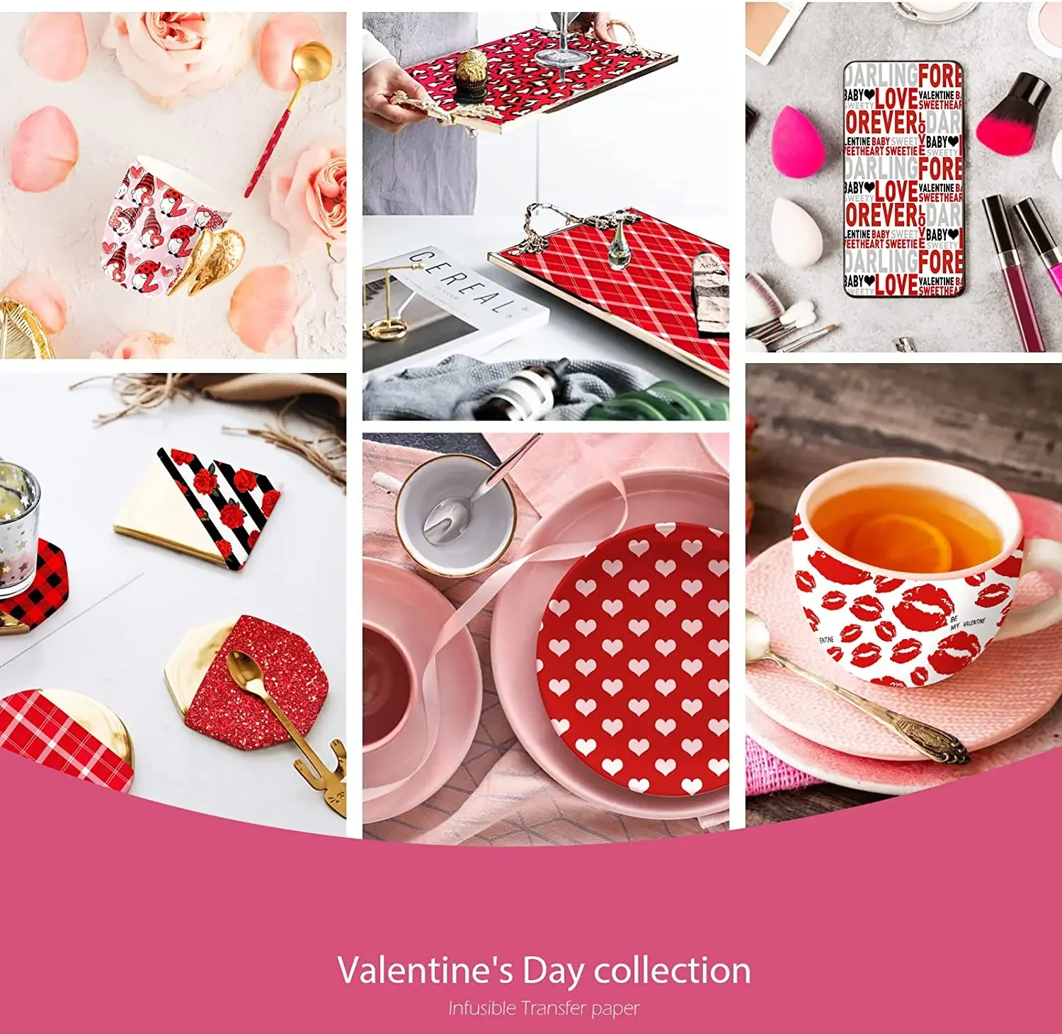 XFX Cartoon Transfer Paper Ink Sheet 1 Pcs 12x12 in Mother\'s Day Love Sublimation Printed Transfer Paper for Press T-Shirts DIY