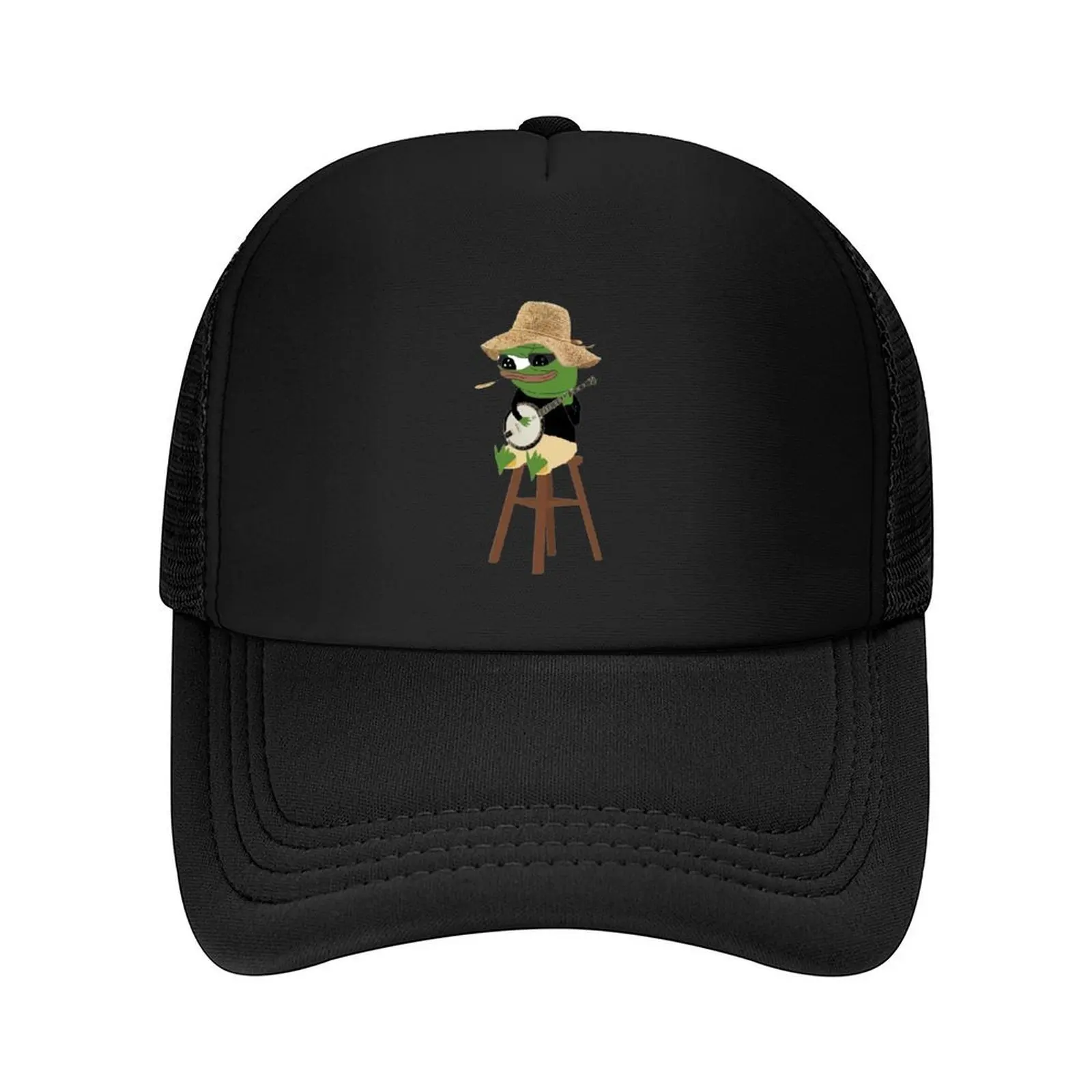 

Super Rare Hillbilly Pepe the Frog Playing Banjo Baseball Cap Beach Luxury Man Hat Christmas Hat Bobble Hat Golf Women Men's