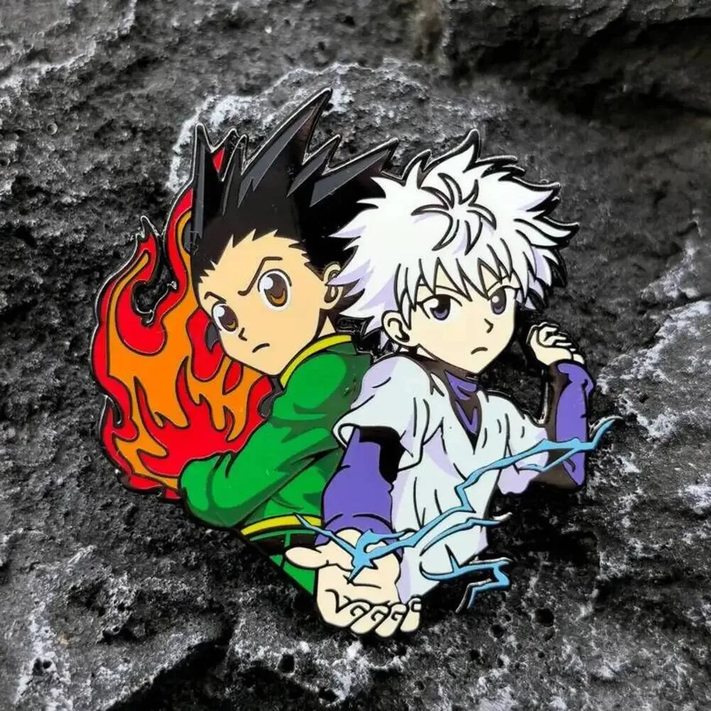 

Pins Brooch Prop Role Anime GON·FREECSS Killua Zoldyck Cosplay Costume Metal Badge Clothes Decor Gift