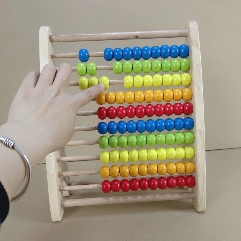 Children\'s abacus abacus calculator number learning box teaching aids early childhood puzzle elementary school addition