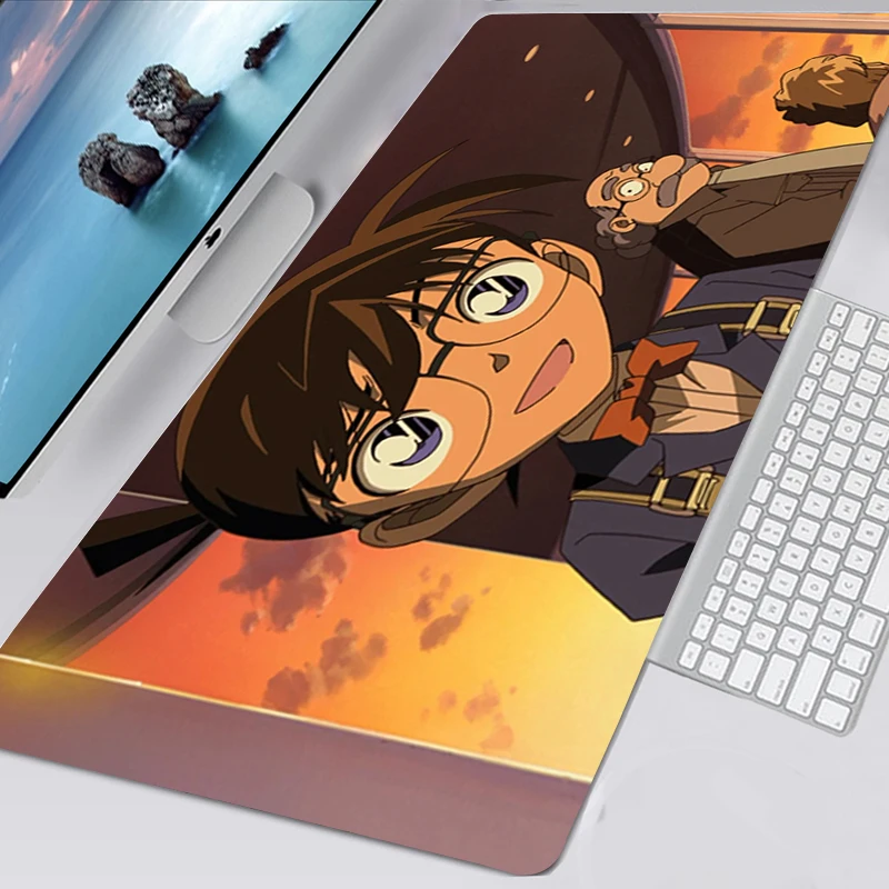 

Tapis De Souris Anime Detective Conan Mouse Pad PC Gamer Alfombrilla Gaming Large Mousepad Rubber Non-slip XXL Mousepad Deskmat