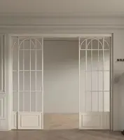 Latest Design Household Aluminum Frame Glass Door Interior Partition Glass Sliding Door Affordable Panoramic Glass Sliding Door 5