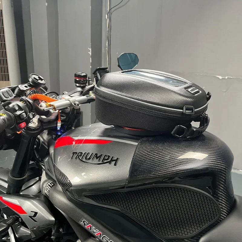 حقيبة خزان الوقود للشارع الثلاثي 765 S/RS ترايدنت 660 النمر الرياضة 800/900/1200 دراجة نارية مقاوم للماء سباق Tanklock أكياس
