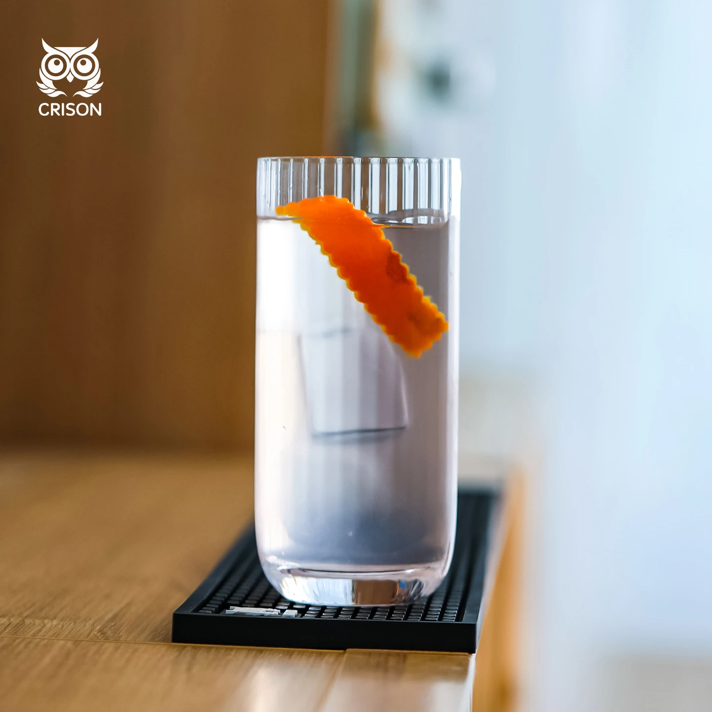 

INF03 CRISON Nordic style striped long drinking cup, bar bartender cocktail cup, Colin cup, juice cup 480ML