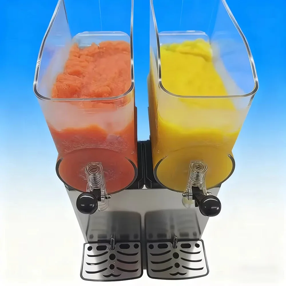 3 bowls of commercial slushers 12L X 3 stainless steel frozen drinks for bars, cafes and restaurants