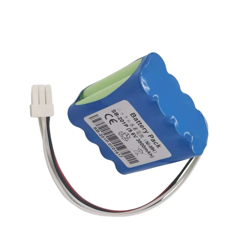9.6V 3800mAh New SB-201P Ni-MH Battery Replacement Fit Nihon Kohden PVM-2700 PVM-2701 PVM-2703 Monitor