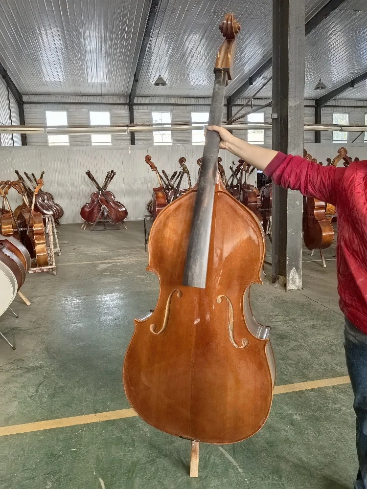 Solid wood bass, 3/4 bass, suitable for beginners, high-quality Huahao instrument