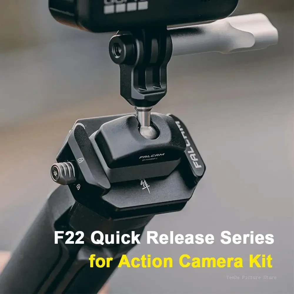 FALCAM F38 & F22 Quick Release Ball Head for Gopro DJI Action Camera Surfing Motorcycle Riding Skiing Flying Video Shooting