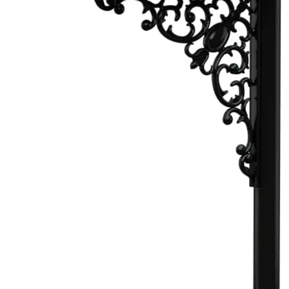 

Oak Mailbox & Post Kit – Black Mailbox System – Includes Address Plaque, Bracket & Mounting Hardware – Rust Resistant Metal Mail