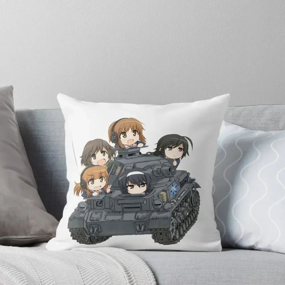 Girls Und Panzer Throw Pillow Room decorating items autumn pillowcase Bed pillowcases Sofa Covers pillow