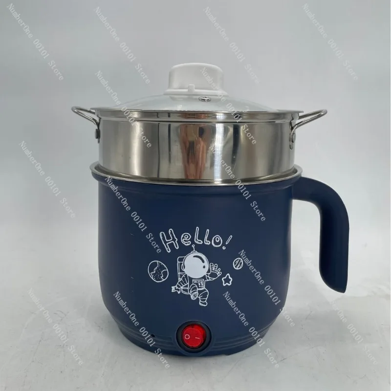 EU/US Plug Multi-Function Electric Cooker: Mini Hot Pot, Noodle Pot, Fry Pan for Student Dorm & Home Use