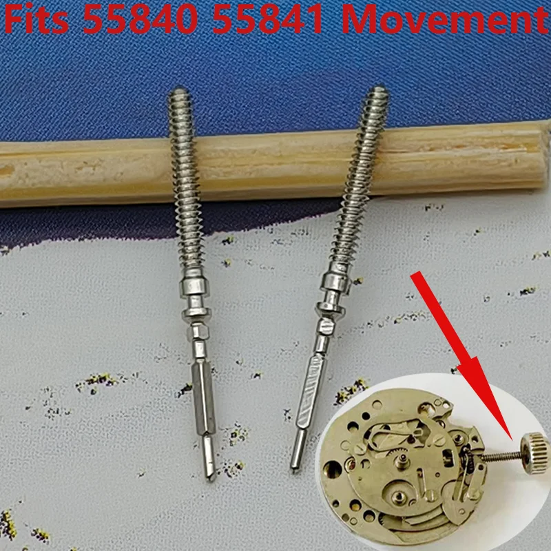 2/4PCS 55840 55841 Movement Watches Crown Stem Fits 55840 55841 Movement Watch Repair Watch Crown Stem Standard Crown Stem Parts