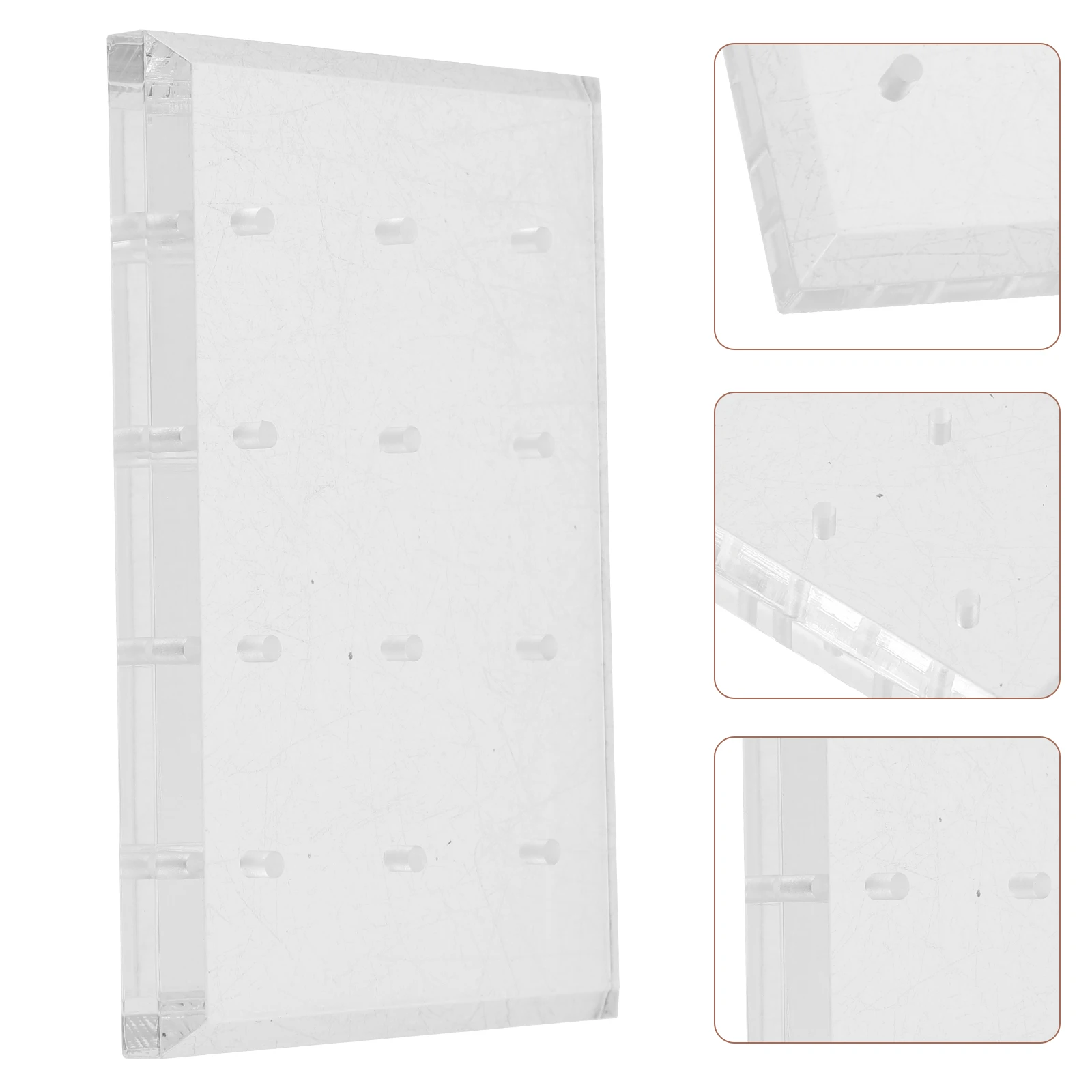 

1pcs Acrylic Drill Bit Holder Multiple Slot Storage Rack Manicure Grinding Head Display Organizer Rack Nail Art Accessories