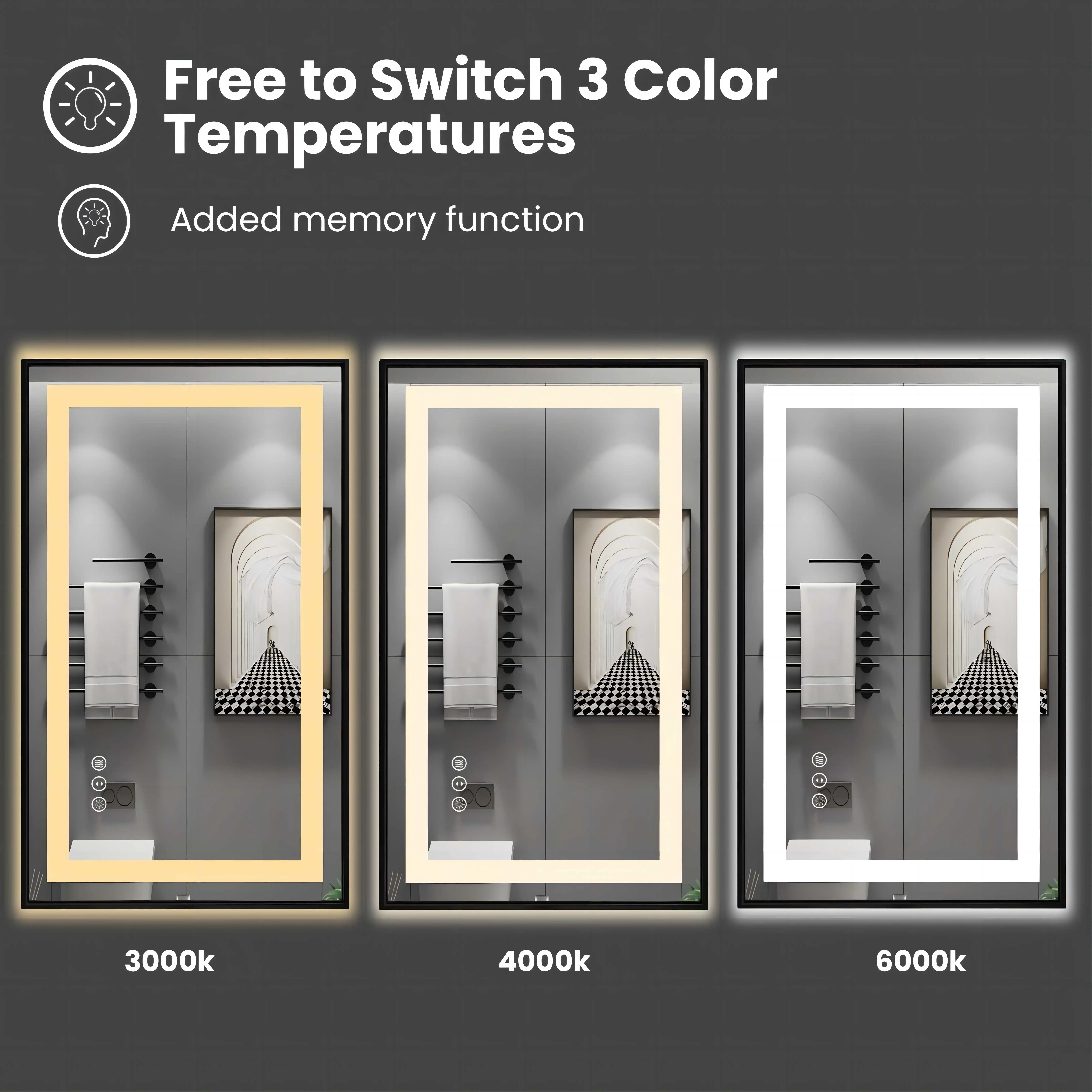 Android 11 TV LED Smart Kamar - Bathroom Mirror Led ulasan dan harga
