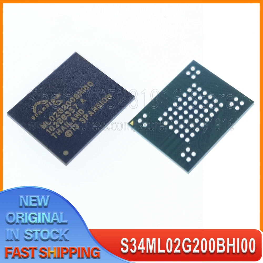 

5~20PCS/LOT S34ML02G200BHI00 ML02G200BHI00 S34ML02G200BH1000 BGA63 100% New Spot stock