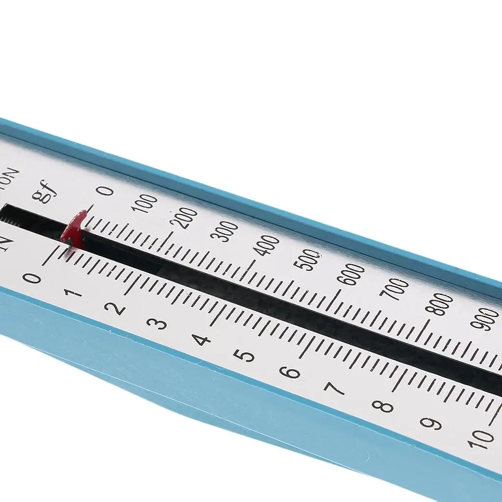 Spring Balance 10N Lab Force Gauge Meter with Hook and Ring Newton Meter Adjustable Zero for Classroom Physics Experiments