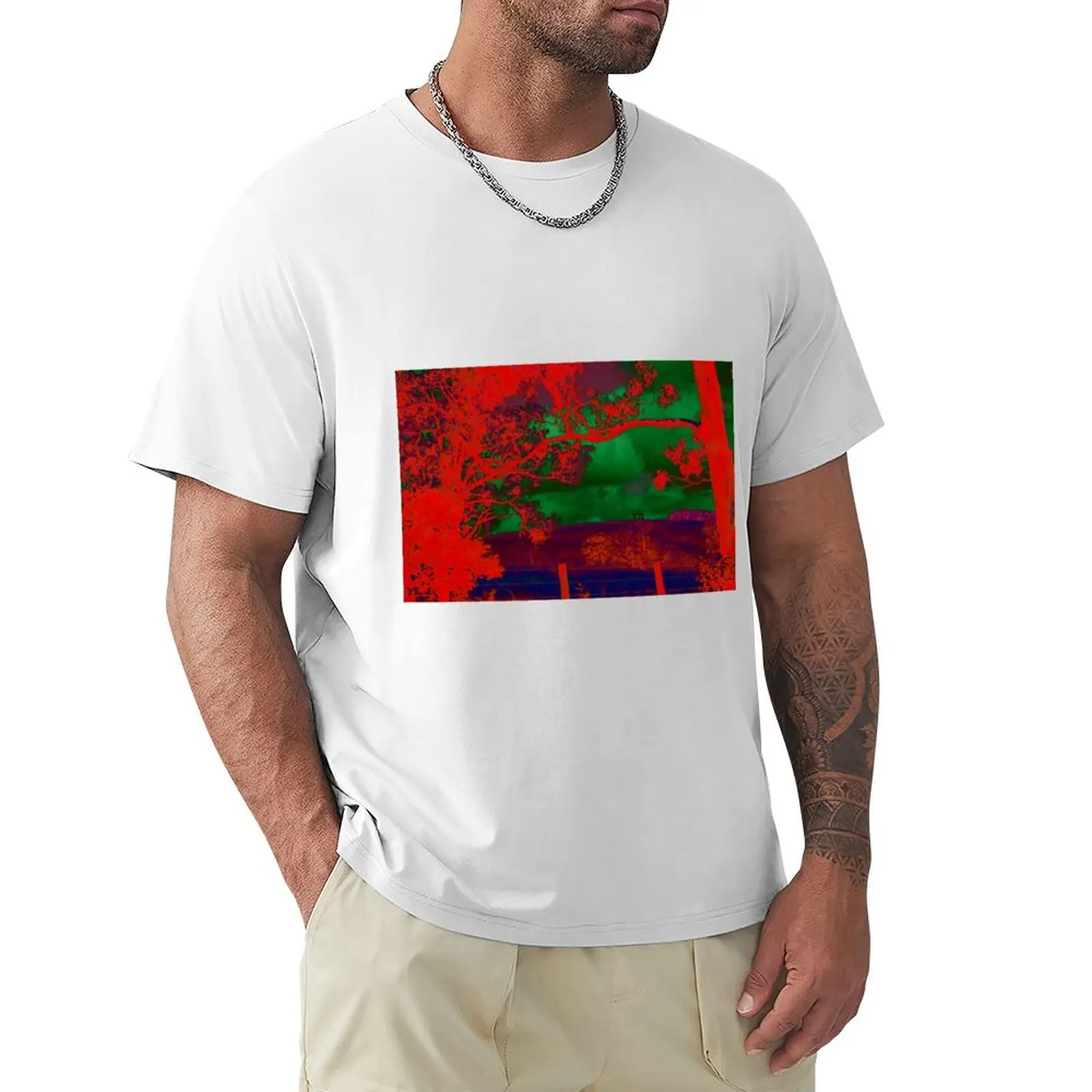 effect T-Shirt plain customizeds aesthetic clothes Men's clothing