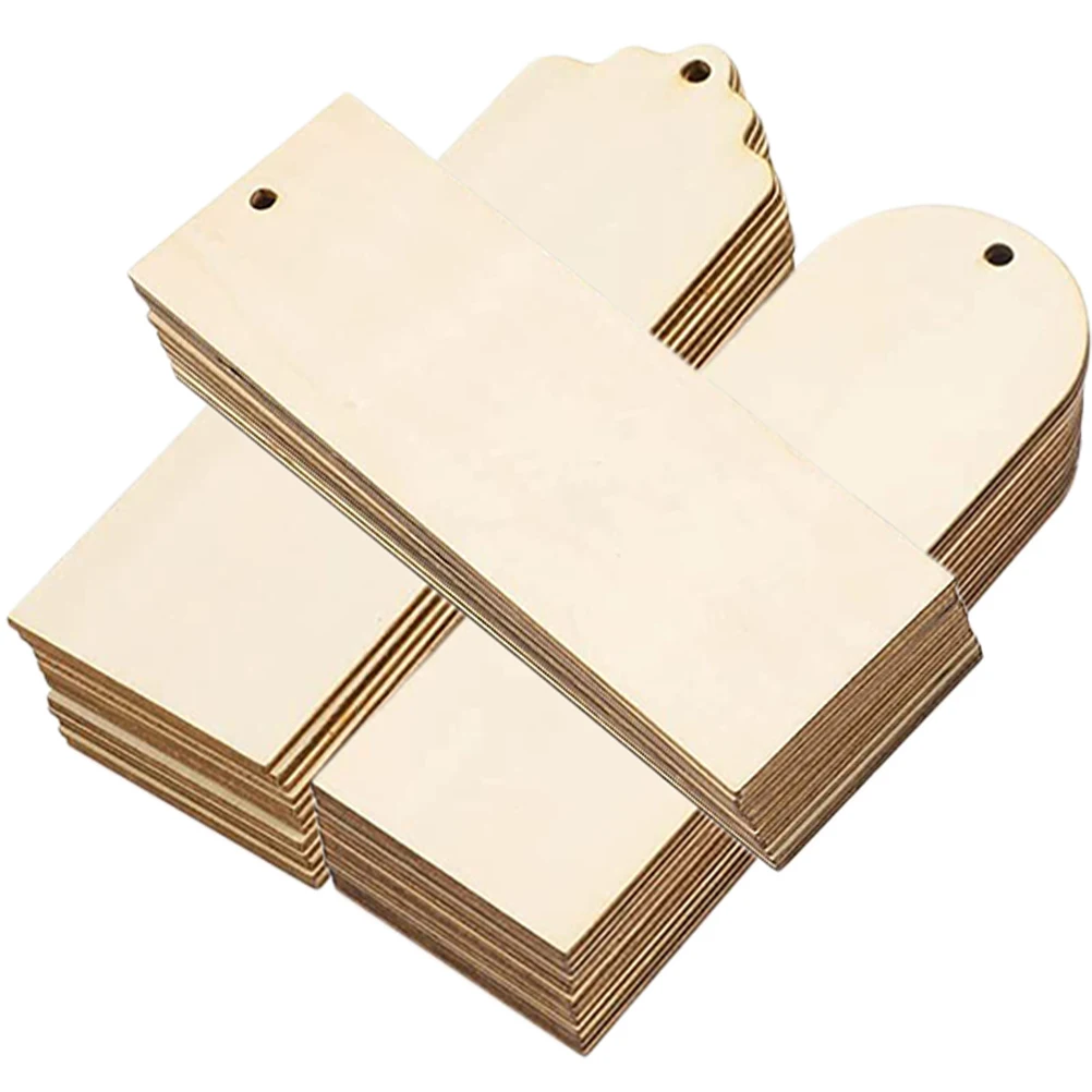 Segnalibri in legno Etichette artigianali fai-da-te vuote non finite Studenti Indicatori di lettura Etichette per libri di qualità premium Forniture per ufficio