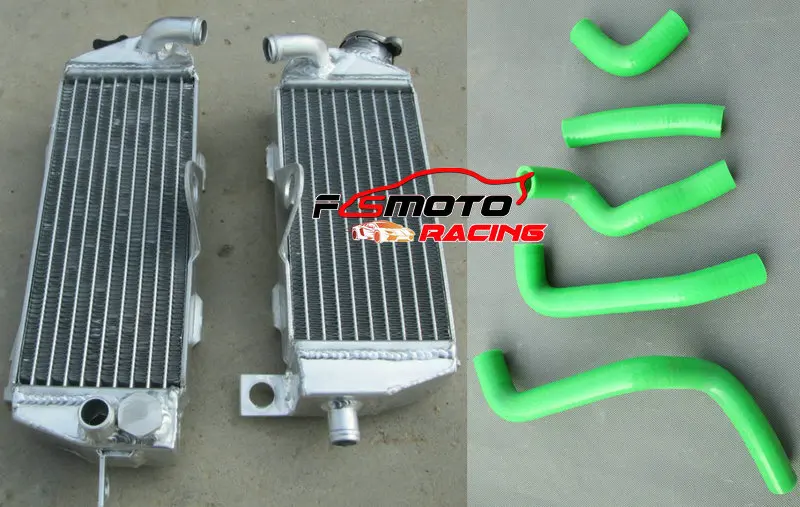 

Aluminum Radiator + Silicone Hose For Kawasaki KDX200/KDX220 1997-2006 1998 1999 2000 2001 2002 2003 2004 2005 97 98 99 00 01 02