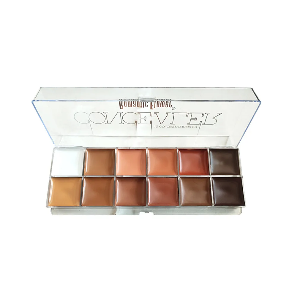 Paleta Korektorów 12 Kolorów Nude Konturowanie Korektor dla Ciemnej Skóry Wodoodporny Pełne Krycie Podkład Makijaż Kryjący Podkład do Twarzy