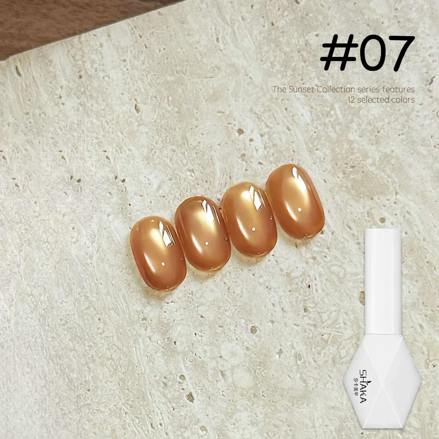 شاكا 10 مللي 12-لون جل طلاء الأظافر أبيض أسود أحمر بني برتقالي أزرق أخضر مسمار الفن نقع UV/LED للمنزل صالون مسمار الفن #4